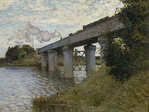 The Railroad Bridge in Argenteuil [1873–74] by Claude Monet [1840–1926]